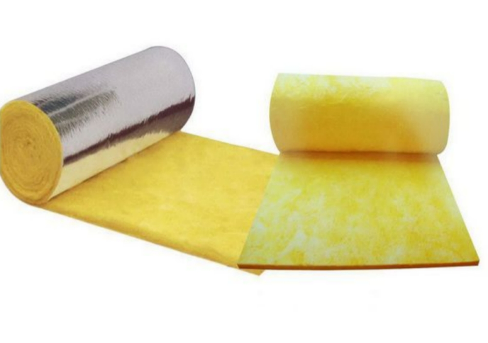 Thermal Fireproof Resistant Insulation Yellow Welding Building Material Cotton with Aluminum Foil Fiberglass Fire Roll Glass Wool Blanket for Heat Insulation