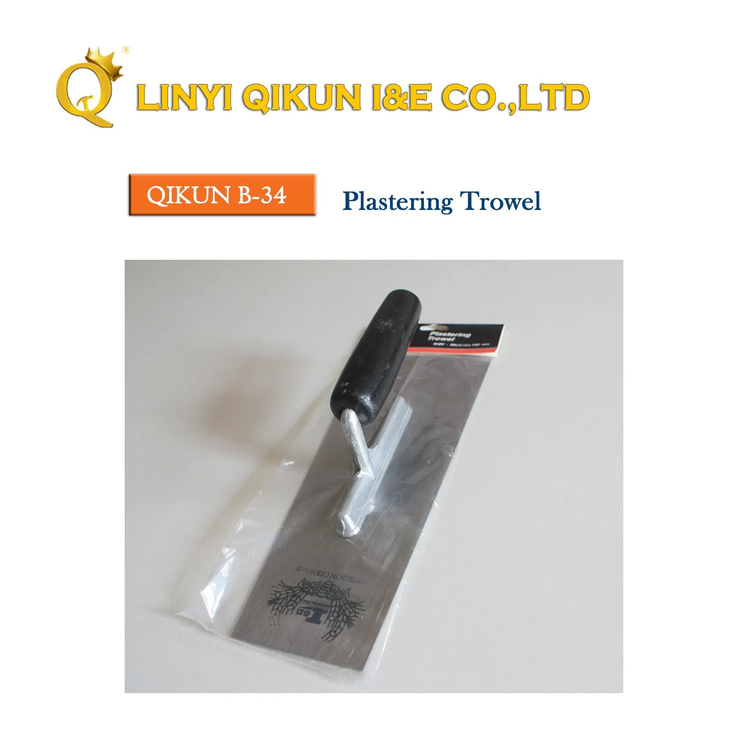 B-31 Construction Decoration Paint Hand Tools Wooden Handle Normal Polished Plastering Trowel