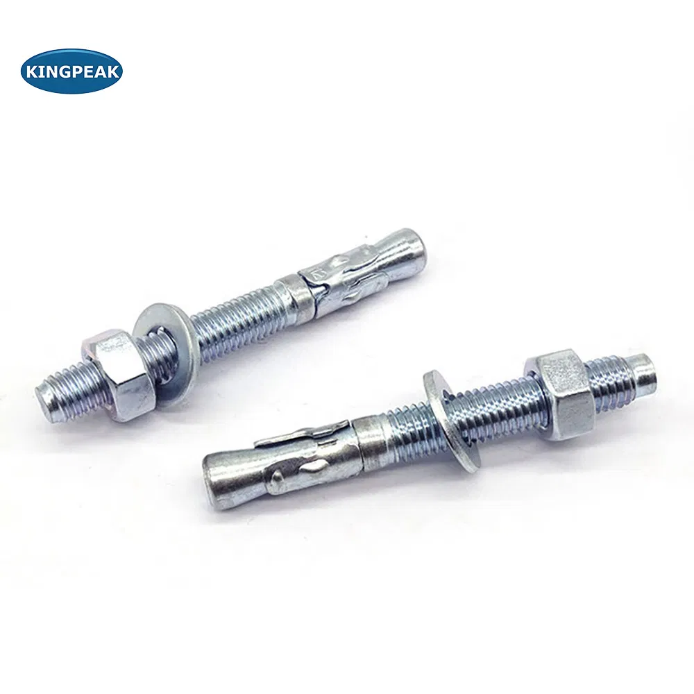 Heavy Duty Carbon Steel Zinc Plated Wedge Anchor Bolts for Concrete