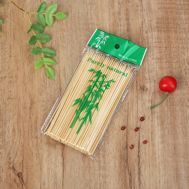 Food-Contacting Grade High Quality Eco-Friendly 100% Natural Moso Bamboo Skewer for BBQ