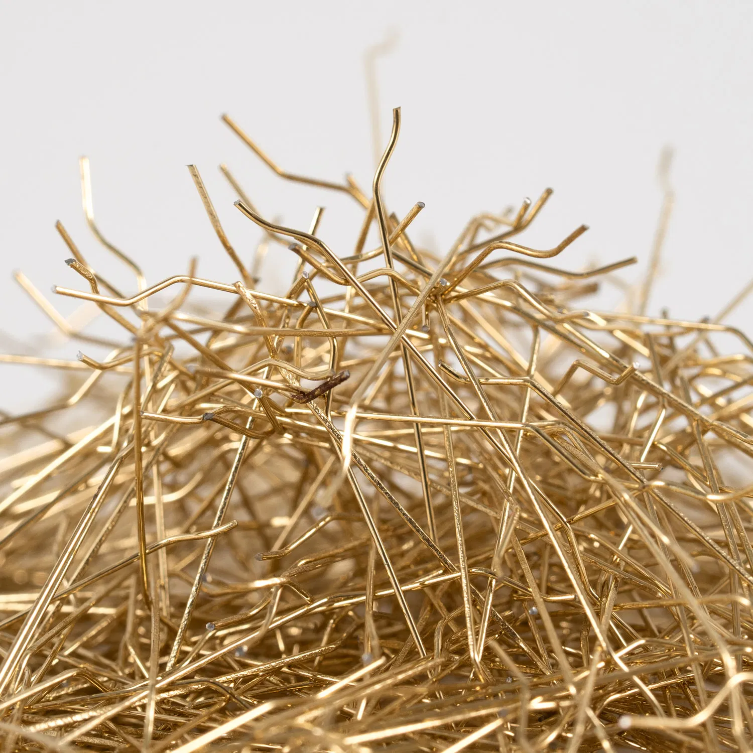 Industrial-Grade Copper-Coated Steel Fibres, Corrosion-Resistant, for Construction, Roads, Bridges