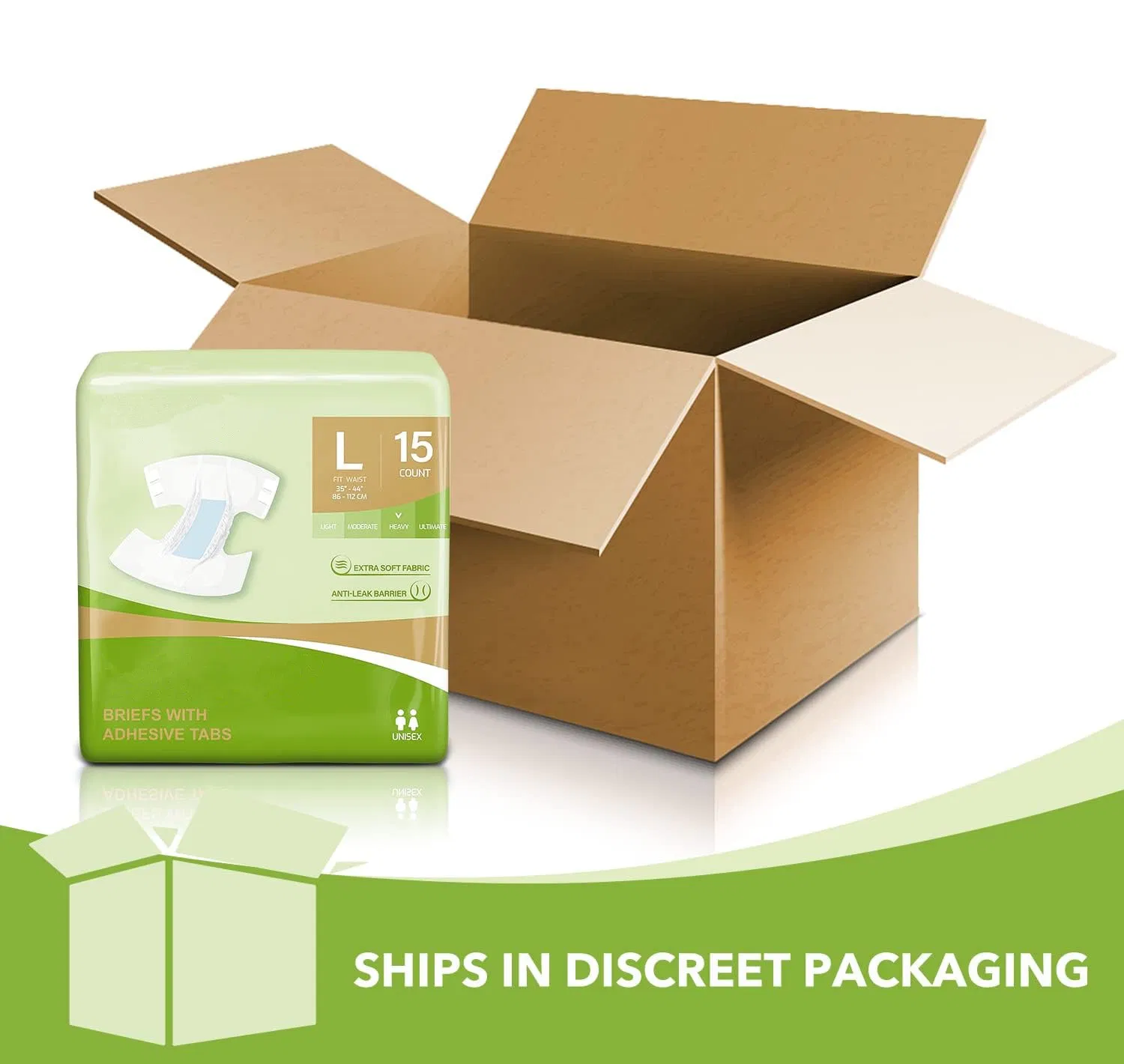 Premium Soft Breathable Adult Diapers for Incontinence Relief