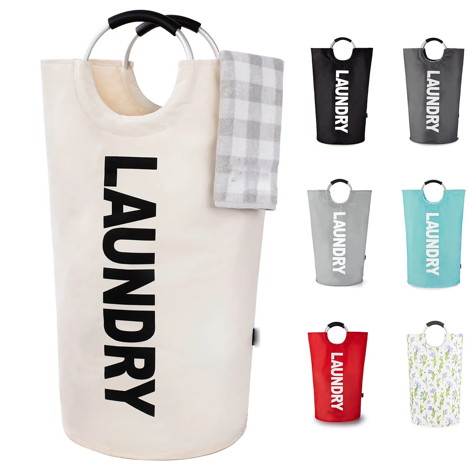 Large Capacity Oxford Fabric Laundry Basket Foldable Laundry Basket