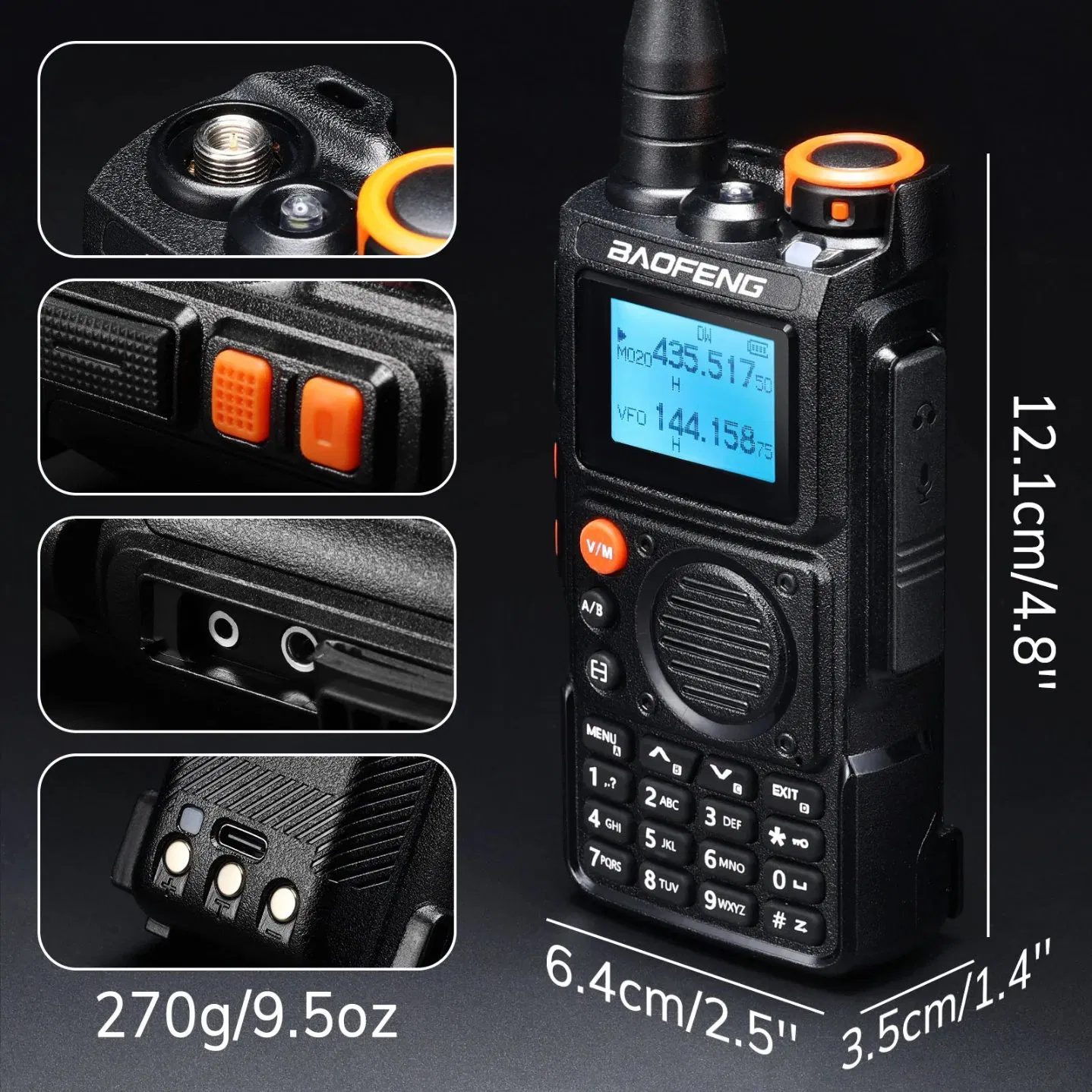 Портативная рация Baofeng K6 VHF/UHF
