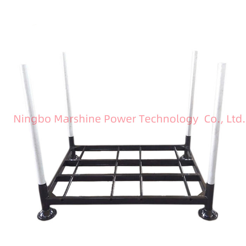 Welded Warehouse Adjustable Portable Logistics Metal Tube Metal Steel Stackable Pallet