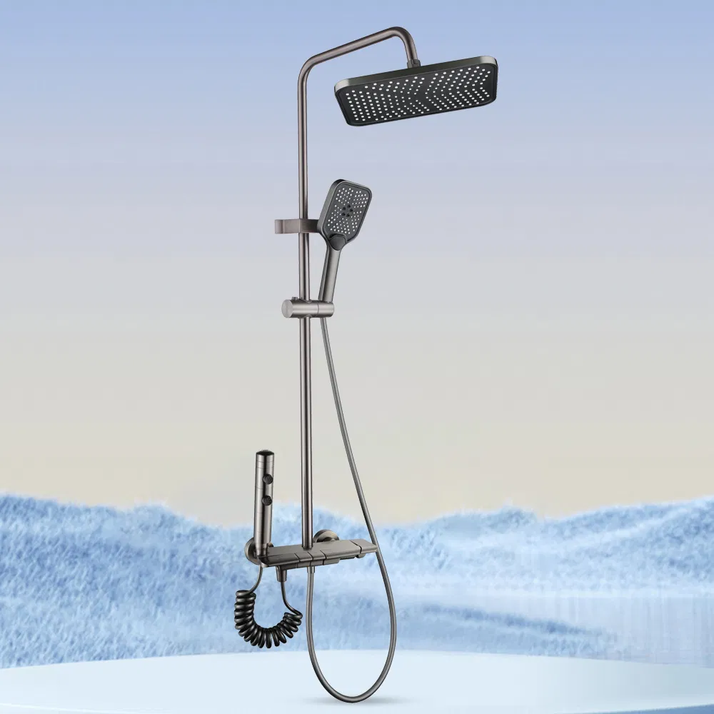 Bathroom Shower Set with Multifunctional Cold Hot Complete Aluminum Shower Head