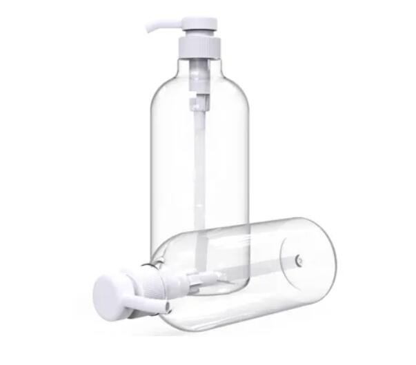 500ml Boston Round Fine Mist Clear Disinfection Sprayer Bottle Plastic PLA Bottle with Perfume Mist Spray   