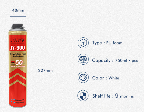 Insulation Polyurethane Wall Joints Sealing Holes Fireproof PU Foam Sealant