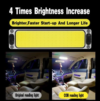 Куполообразная LED-панель для салона автомобиля, 12В, 7 цветов