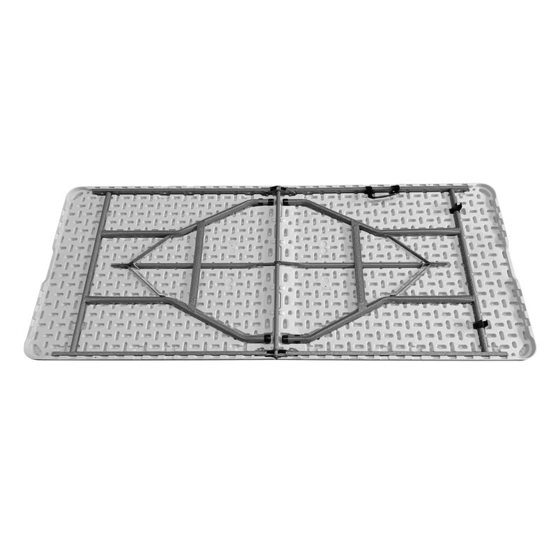 White Plastic Portfolio Type 1.8m Portable Garden 6FT Folding Table