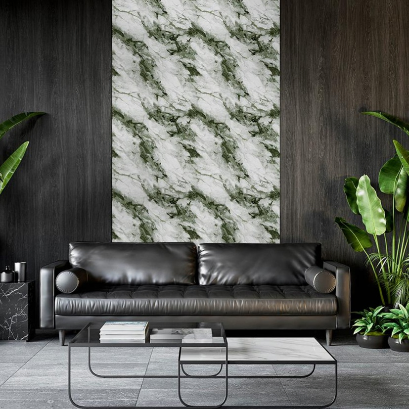 Modern Self-Adhesive White Marble Contact Paper Waterproof PVC Peel Stick Kitchen Wall Stickers