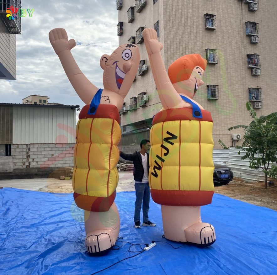 Half Abraham Balloon Popular Cheap Inflatable Holland Cartoon for Yard Decoration