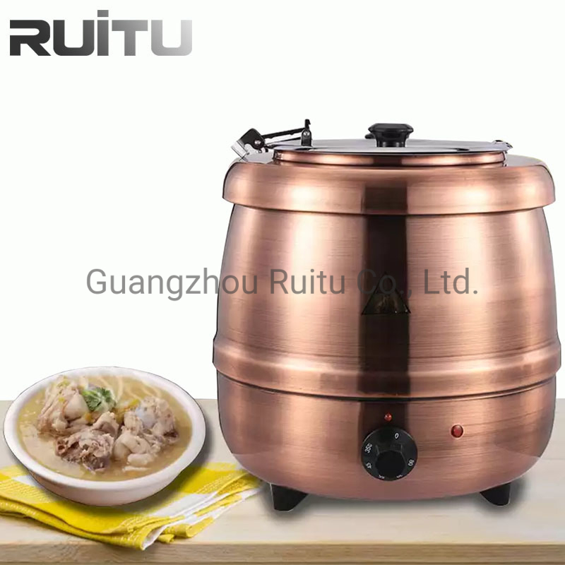 Banquet Restaurant Hotel Equipment Insulated Stainless Steel Table Top Electric Hot Pot Soup Heating Catering Buffet Food Warmer Kitchen Buffet Soup Stove