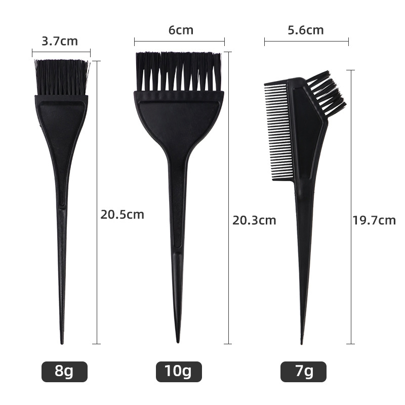 Pin Tail Hair Coloring Dye Parting Comb Nylon Hair Tint Brush Set