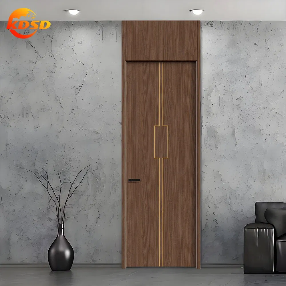 Kdsd Modern Style Anti-Collision Sound Insulation Luxury Carbon Crystal Door
