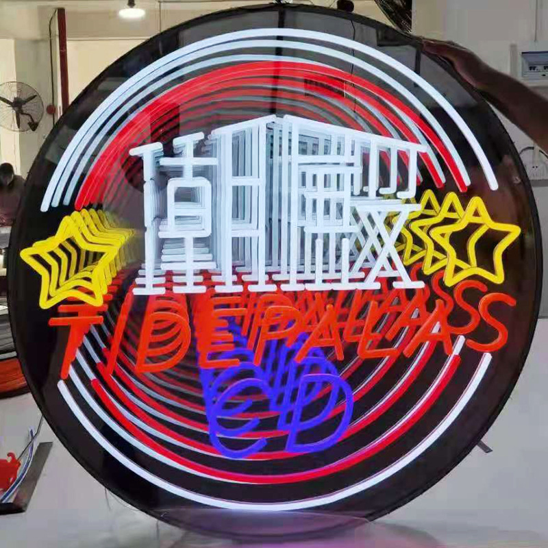 Customized New Trend Products Unlimited Fashion 3D Illusion LED Light Mirror Decorative LED Light