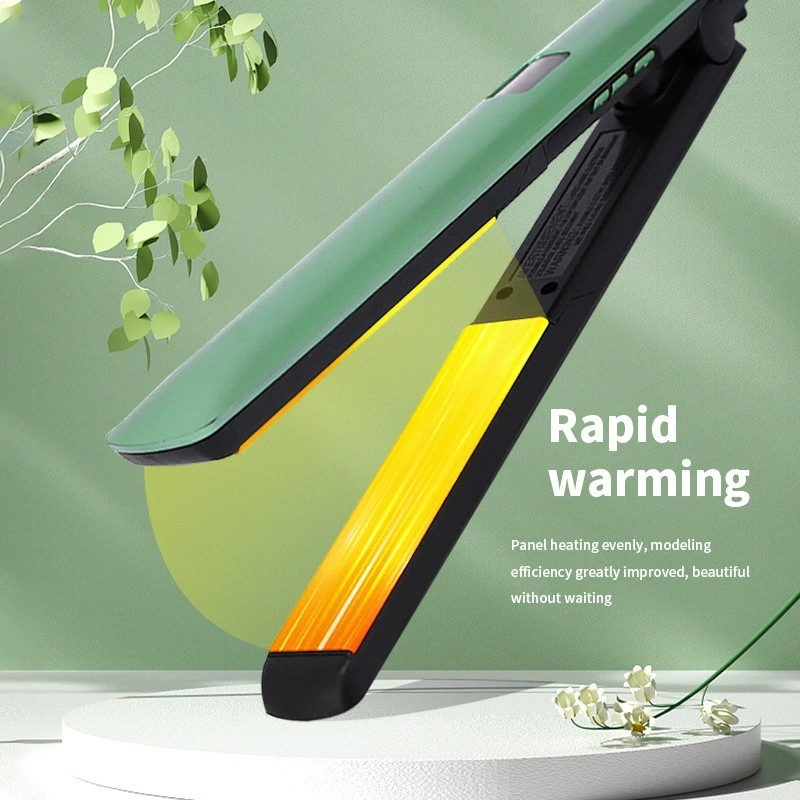 Ceramic Flat Iron Hair Straightener with Fast Heating, Constant Temperature, and Digital Display for Damage-Free Straightening