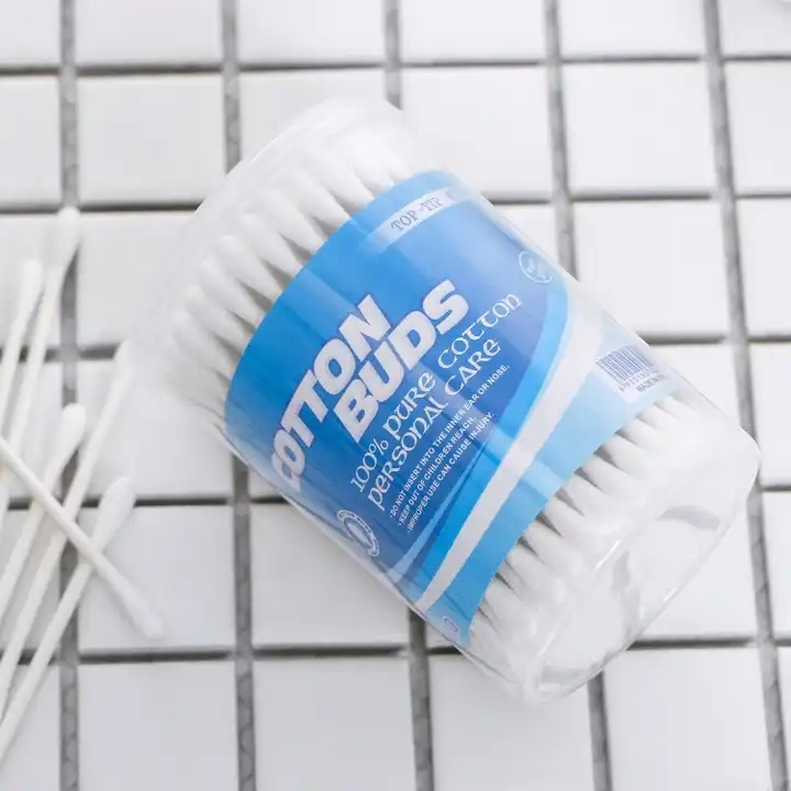 100PCS Wholesale Ear Clean Swabs Eco Bamboo Wooden Stick Cotton Buds