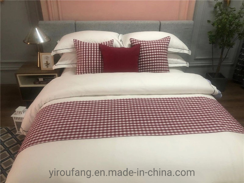 Luxury Bedding Runner Cotton Decorative Bed End Scarf Hotel Bed Runner