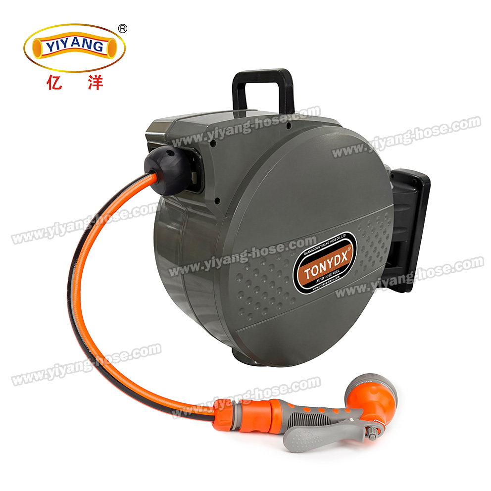 Hot Selling 10m 15m 50FT 20m 30m 100FT Water Hose Reel Automatic Retractable Hose Reel Set Watering Garden Hose Pipe Reel