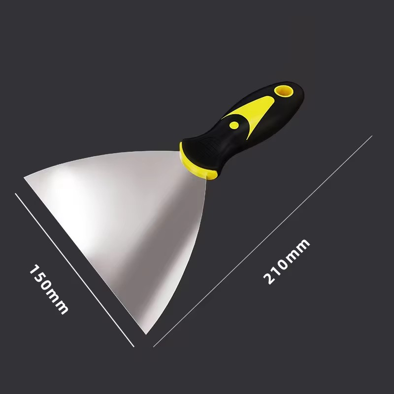 Wholesale Two-Color Handle Putty Knife 1" 2" 3" 4" 5" 6" Scraper Stainless Steel Cleaning Scraper Plastering Scraper Tools