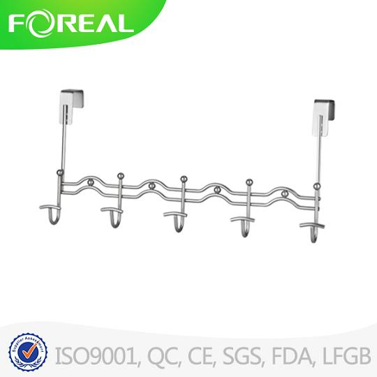 Over The Door 5 Hook Rack Bronze