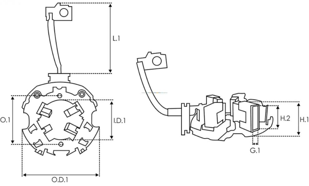 Корпус стартера Mitsubishi M800X49671 Bosch 0001231001/0001231002