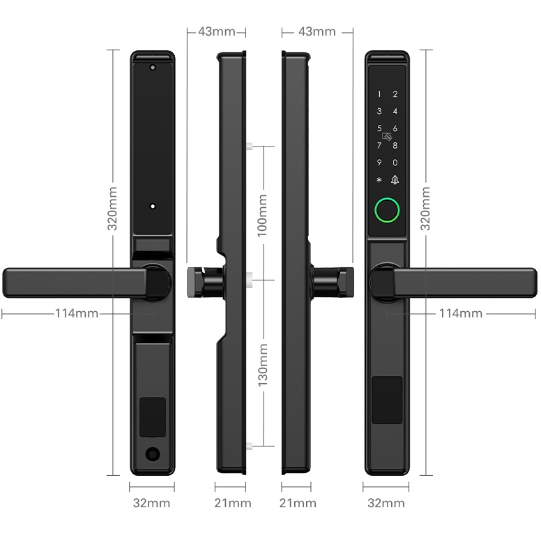 Broken Bridge Aluminum Smart Door Lock