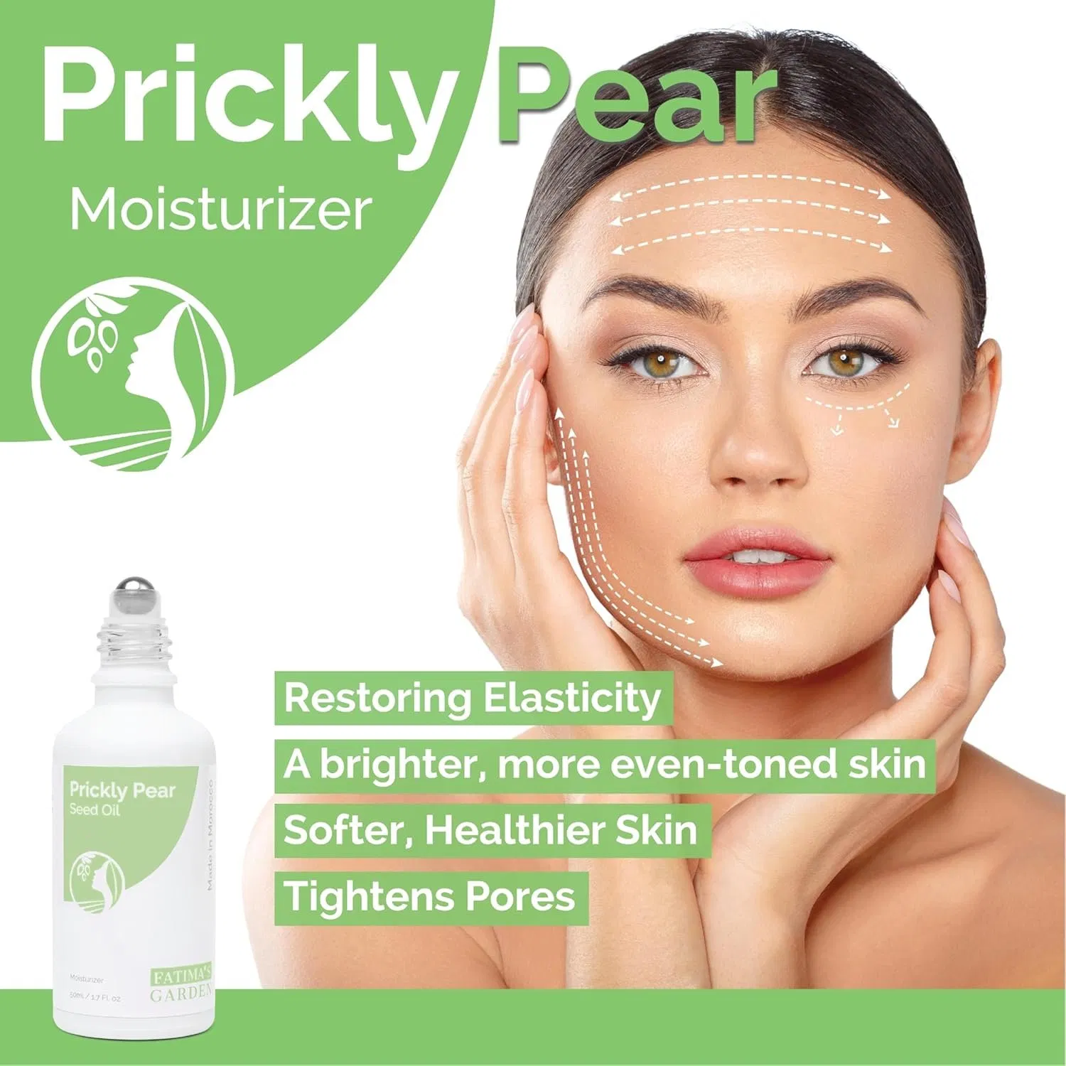 Prickly Pear Seed Oil with Precision Dropper, UV-Proof Glass Bottle Prickly Pear Seed Eye Oil