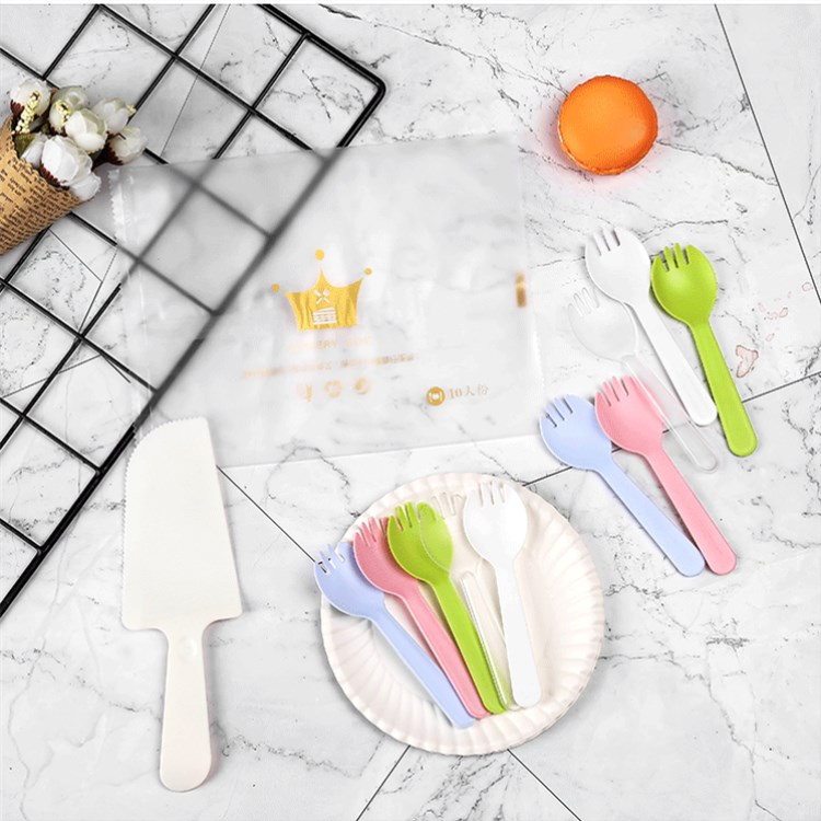 Plastic Disposable Any Color Spoon Knife Fork for Cake