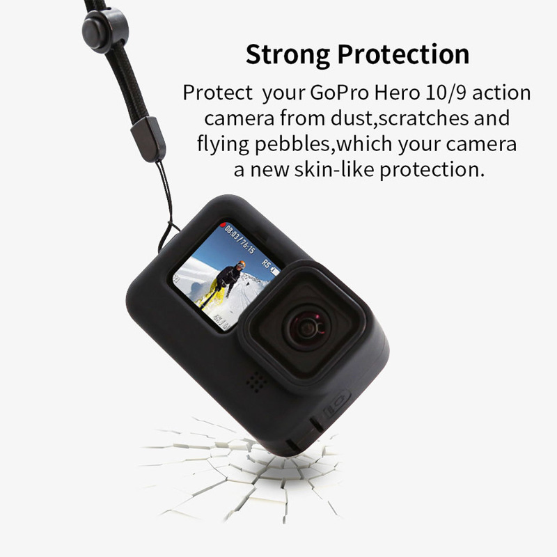 Wholesale Black/Blue Silicone Case for Gopro 9/10/11 Action Camera Accessories