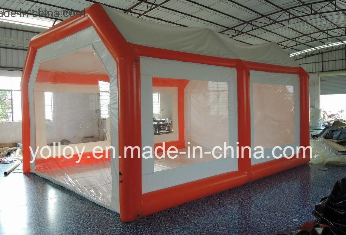 Outdoor Portable Sealed Air Inflatable Car Garage Spray Paint Booth Tent