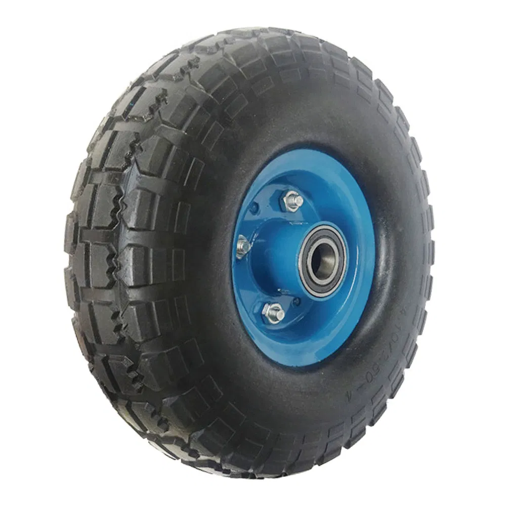 10 12 13 14 15 16 Inch, Solid Polyurethane PU Foam Flat Free Tire and Wheel, Lawn Mower Wheelbarrow Hand Trucks Garden Wagon Cart Trolley Tire and Wheel