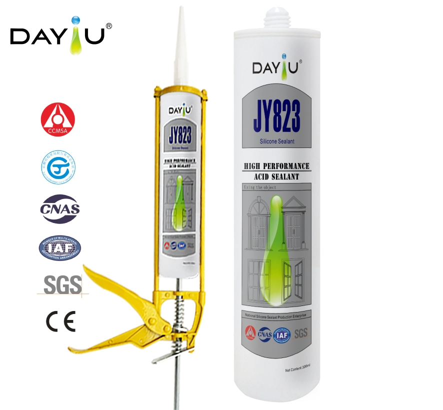 High-Quality Excellent Viscosity Anti-Mildew Construction Weatherproof Strength Big Glass Acid Silicone Sealant
