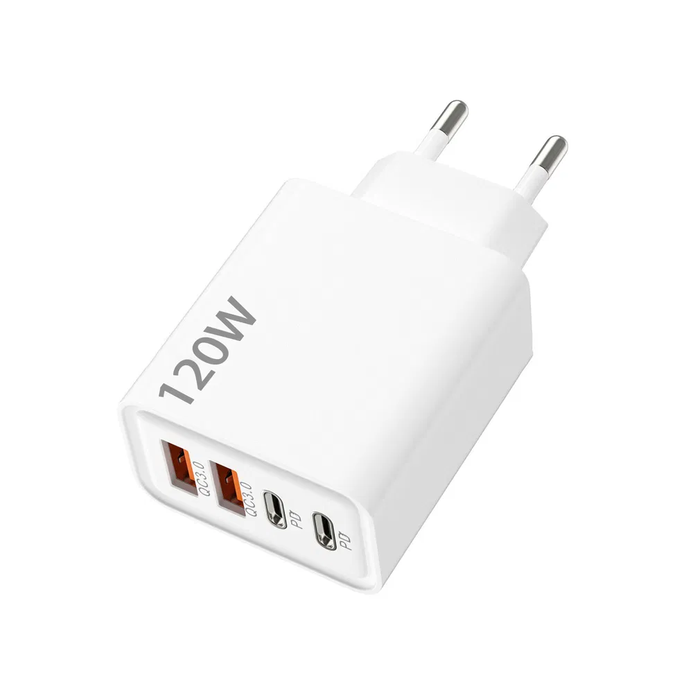 Зарядное устройство 120W с двумя USB-C PD и QC3.0