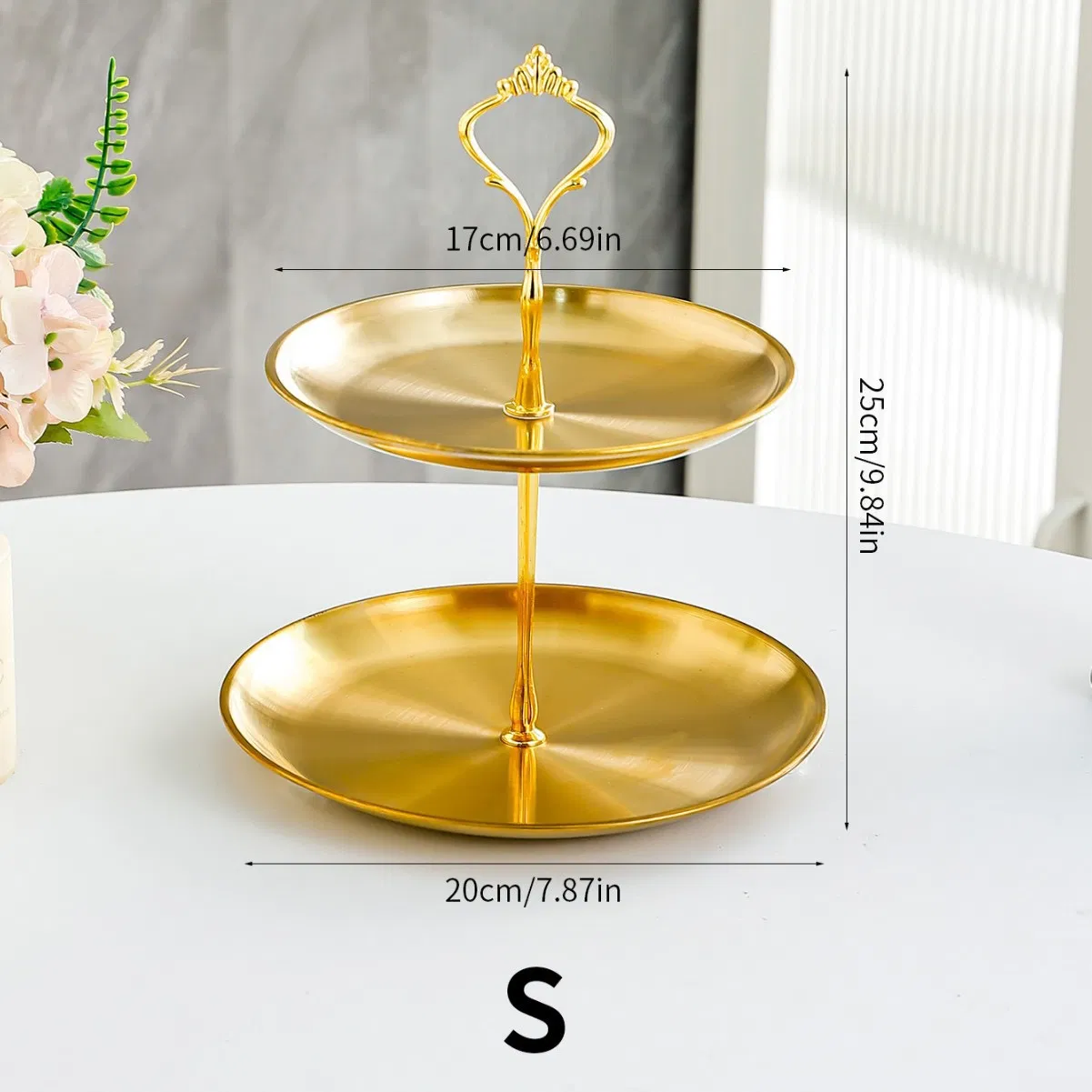 Chic Simple Style Cake Pastry Stand Bamboo Wood