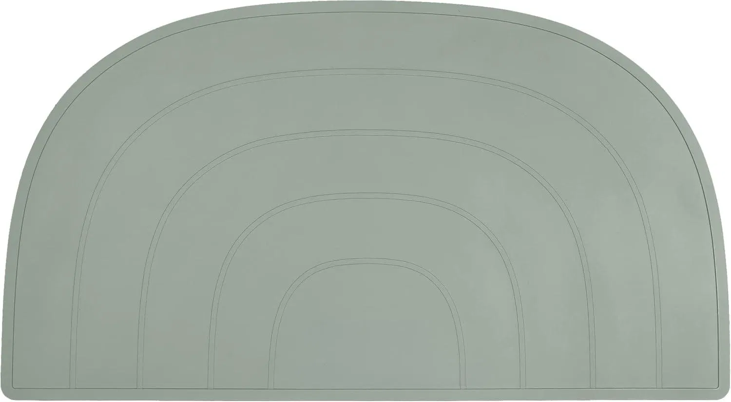 Wholesale OEM ODM Customized Logo Child-Friendly Design Rainbow Silicone Placemat