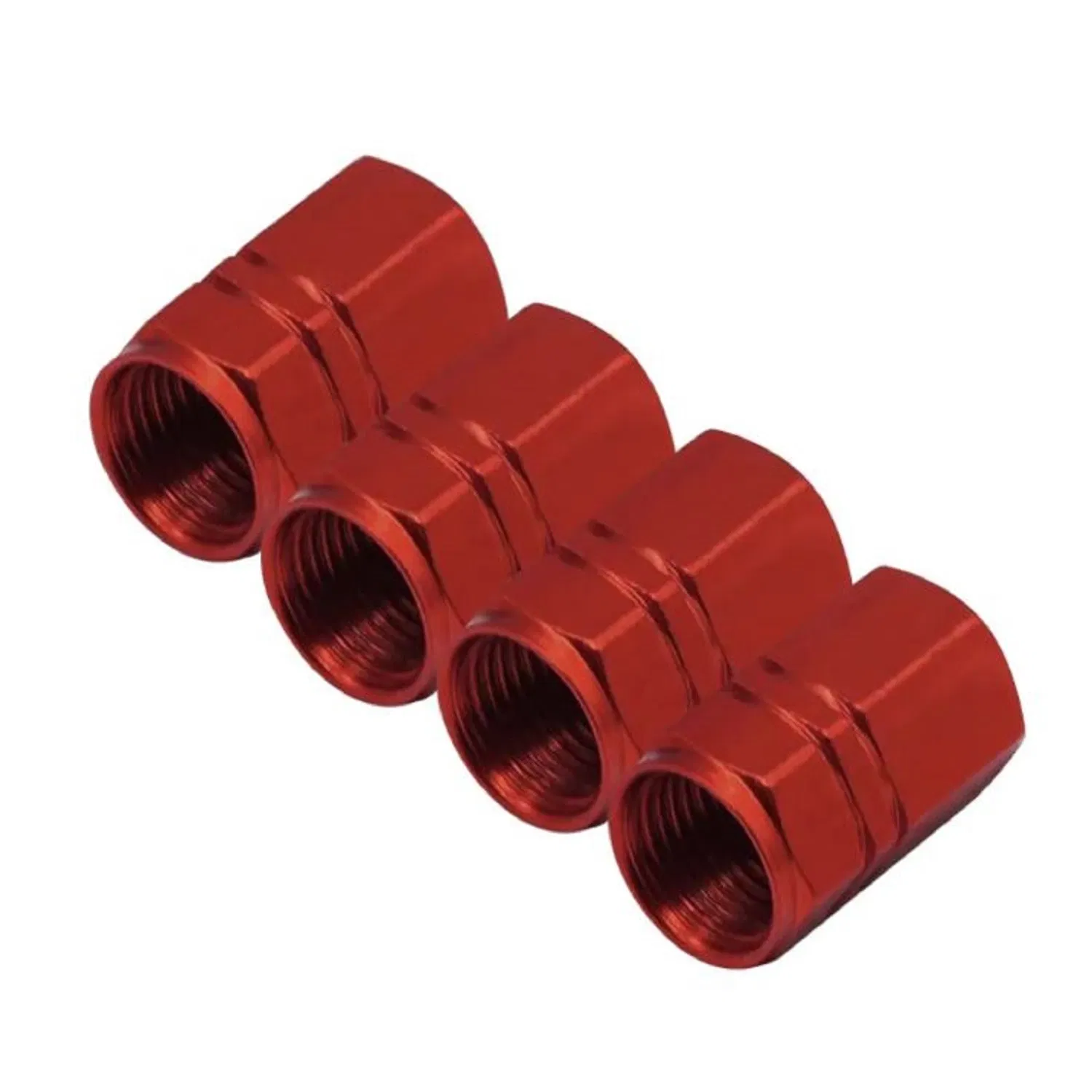 CNC Turning Machining Component Custom Anodized Colorful Aluminum Alloy Parts Valve Caps