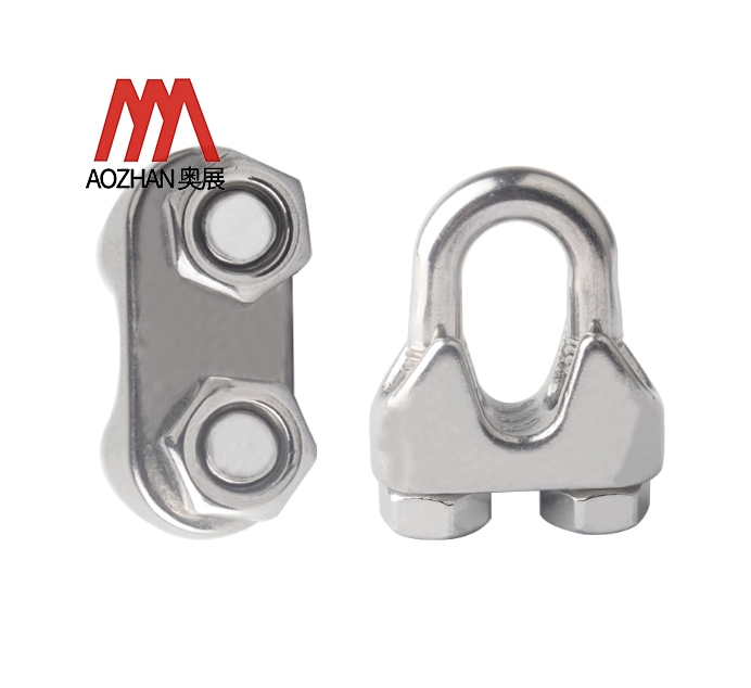 Aozhan 304/316 Stainless Steel Wire Rope Clamp U-Shaped Clamp Wire Clamp Head Wire Clamp Lock Buckle Clip Head