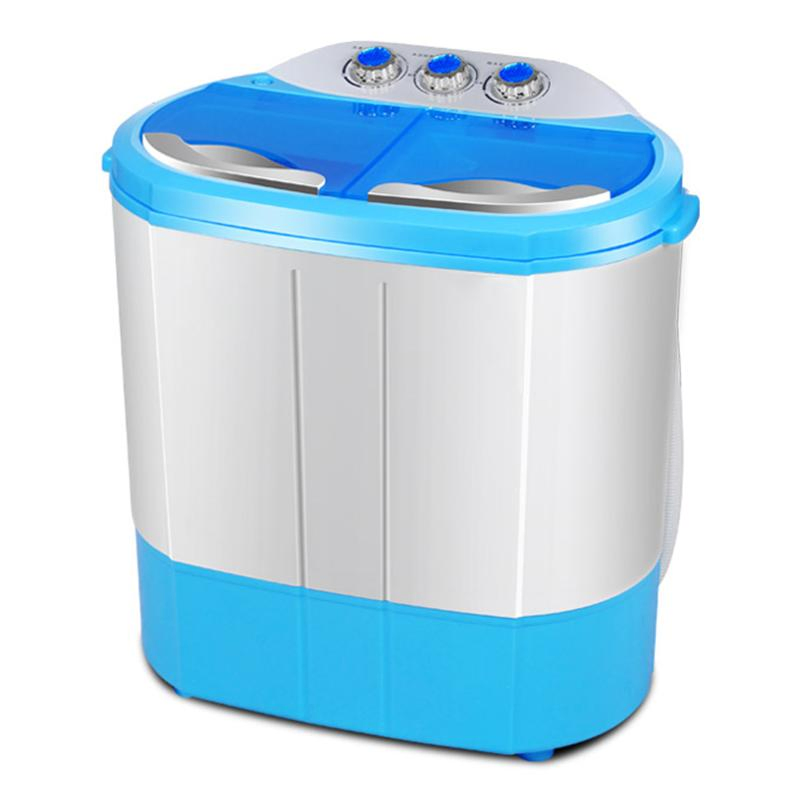 Portable Mini 4.5kg Semi Automatic Washing Machine Twin Tub Compact Visible Laundry Machine