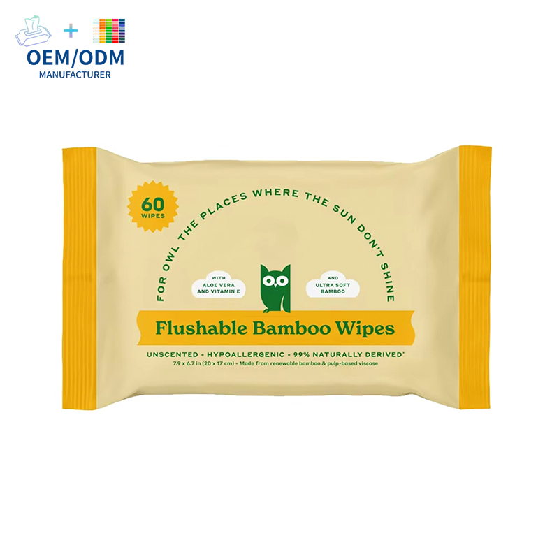 Customizable Hypoallergenic Scented Biodegradable Flushable Baby Wet Tissue Bamboo Baby Wet Wipes