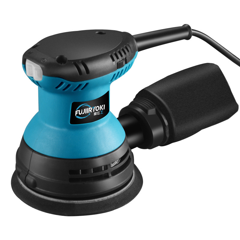 Professional 125mm 300W Electric Sander with Dust Extraction Port for Wood Polishing and Surface Sanding