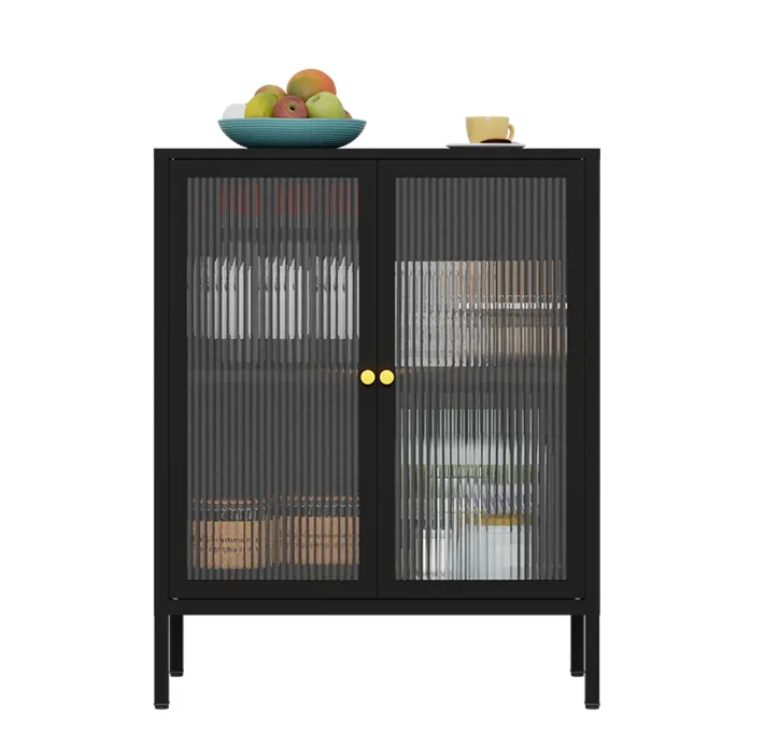 Шкаф скандинавский стиль металл стекло