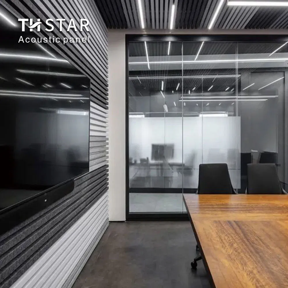 Customized Euroyal Sound Absorption Construction Material Decorative Polyester Fiber Acoustic Panel