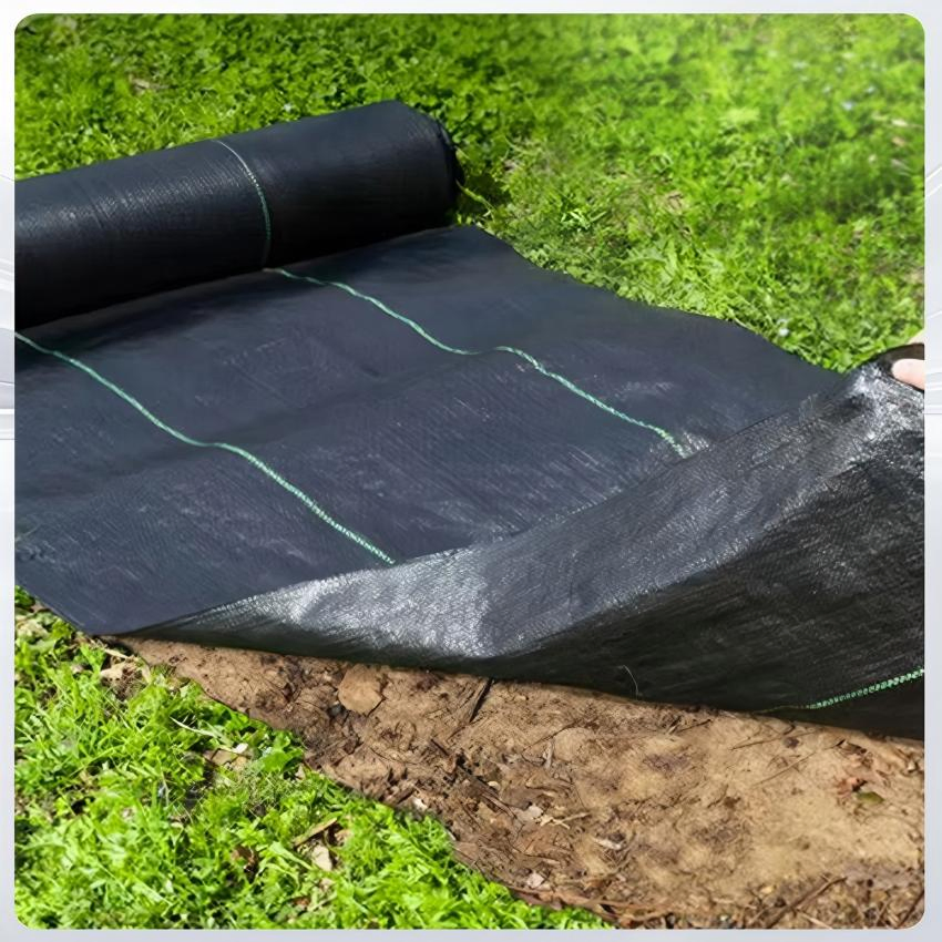 Lx Landscape Fabric UV Treated Agriculture Garden Landscape Weed Barrier PP Woven Geotextile Fabric Antigrass Cloth Weed Mat Weed Control Fabric