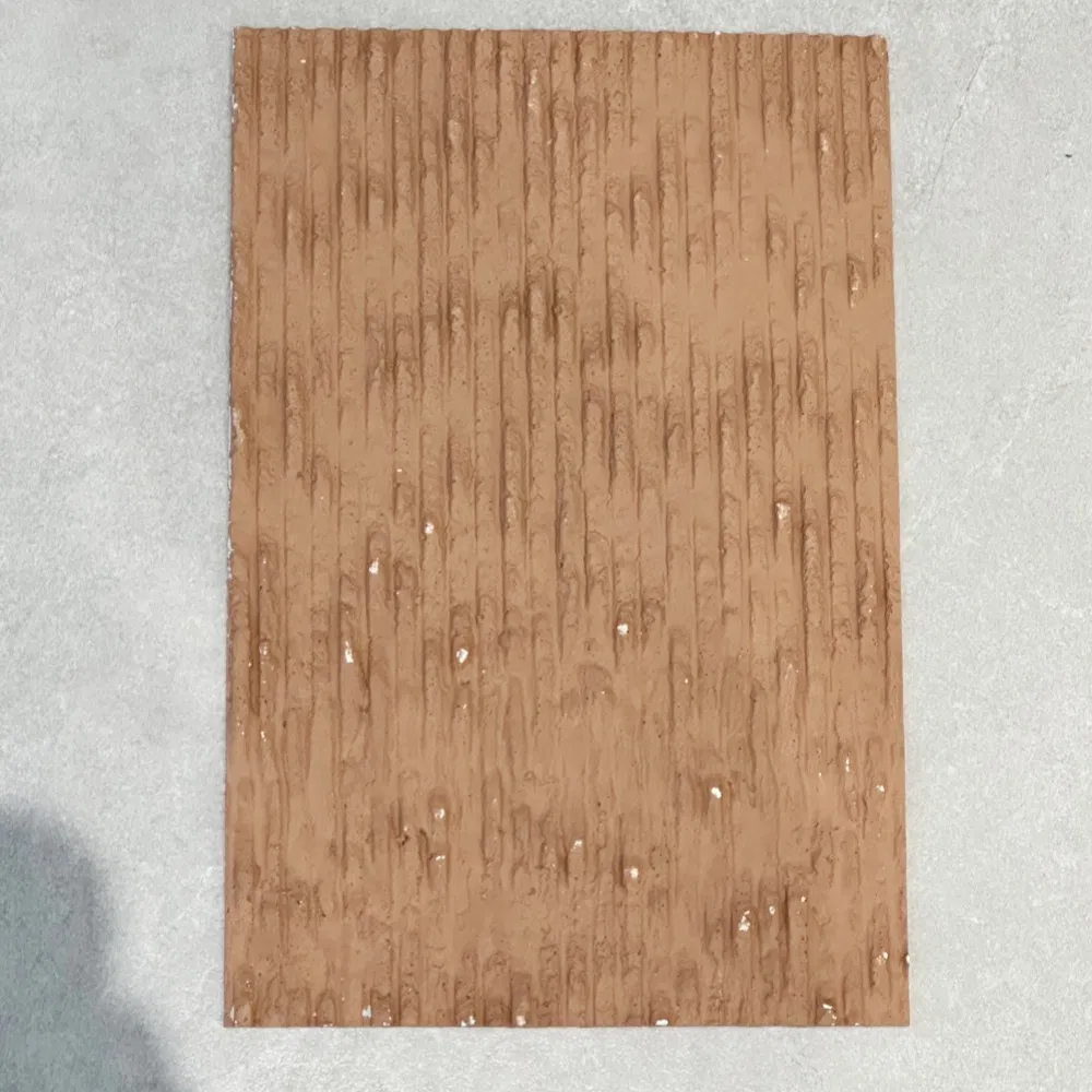 3D Modified Clay Material Tile Veneer Faux Interior Bendable Soft Wall Cladding Travertine Artificial Flexible Stone Wall Panels