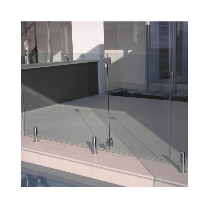 Spigot Glass Railing Aluminum Black Framed Used Pipe Stair System Spigot Glass Railing