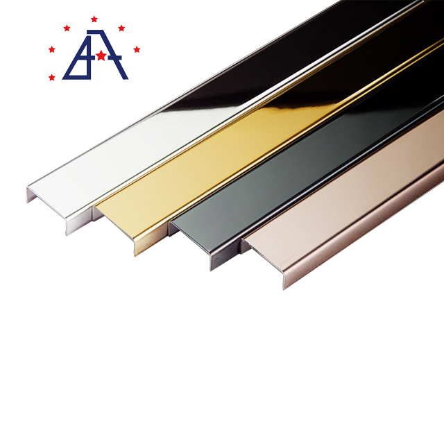 2019 New Fashion Aluminium Metal Tile Trim Square Aluminum Ceramic Edge Tile Trim