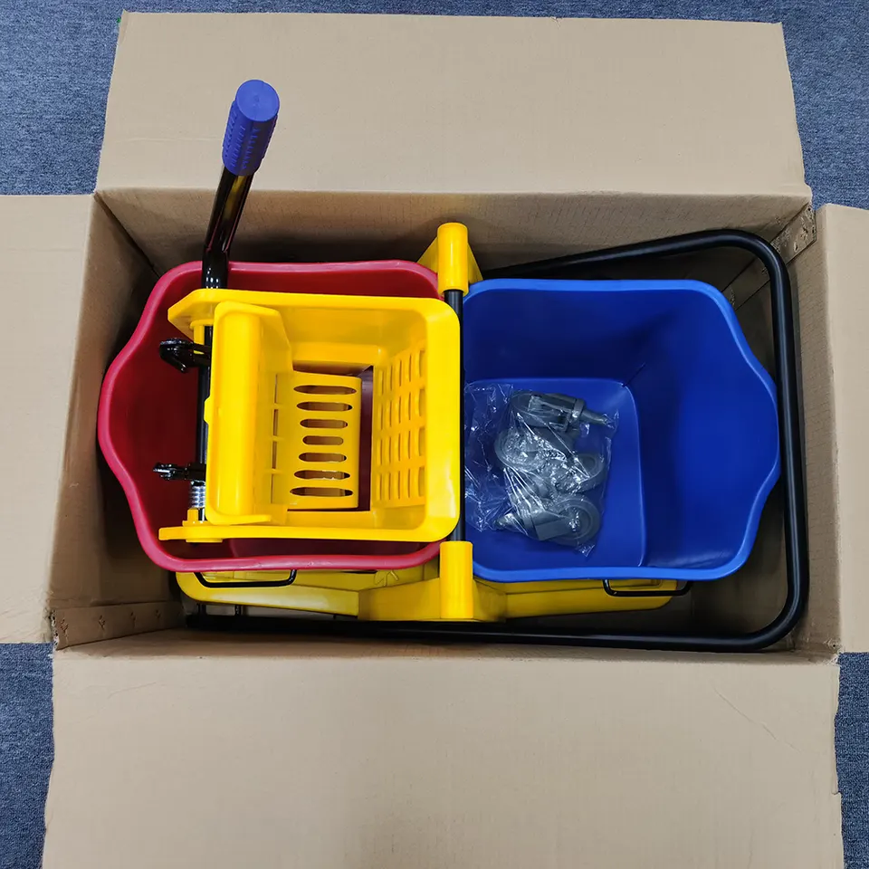 81L Hotel Cleaning Cart Bucket Mop Floor Cleaning Bucket Cart