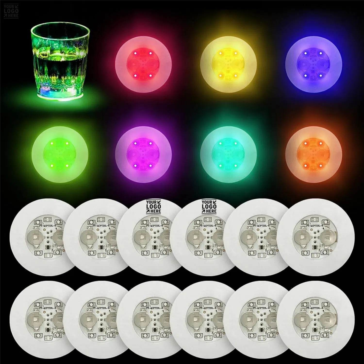Flash Light up Cup Coaster
